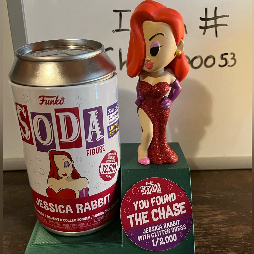 Funko Soda CHASE Jessica Rabbit with Sparkling Red Dress 2023 summer convention